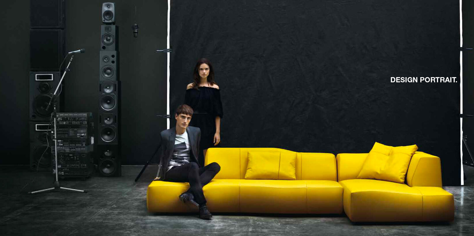 Yellow sofa by B&B Italia