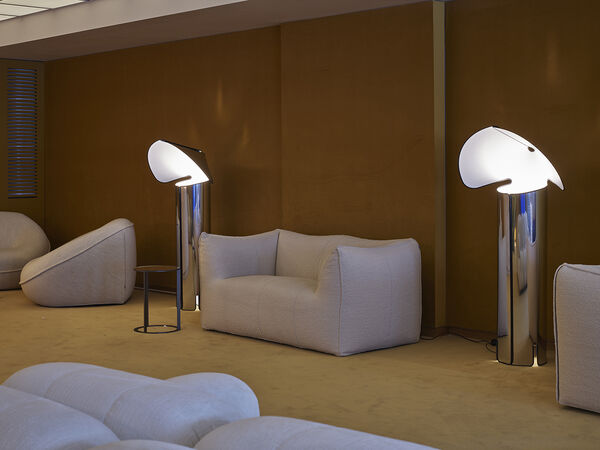 Bibambole two-seater sofa white in Casa Italia Livigno 2026