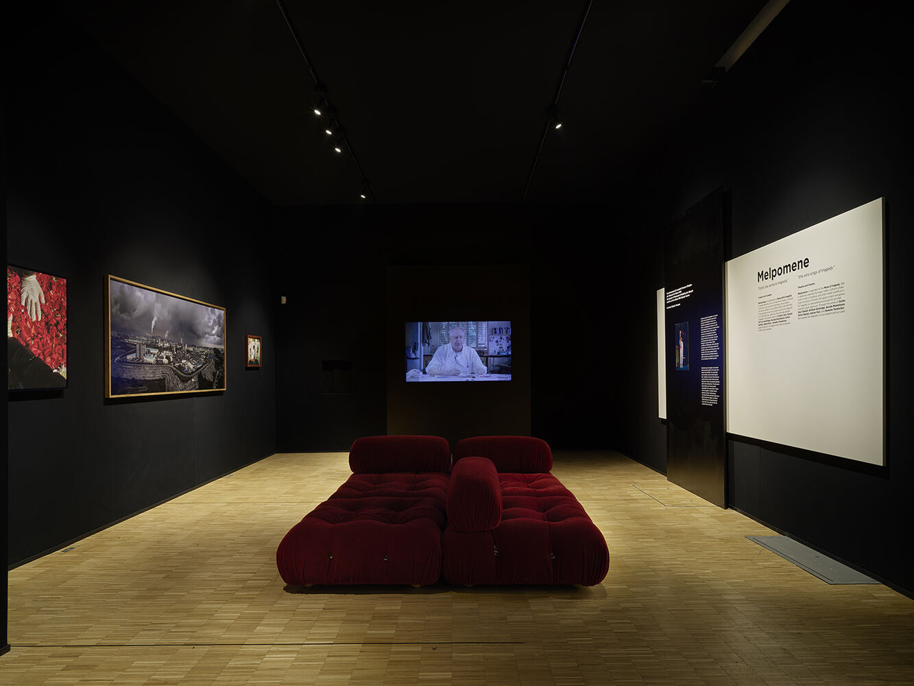 Camaleonda sofa sectional by Mario Bellini in Casa Italia Milano, Triennale