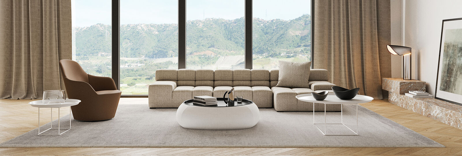 Tufty-time | B&B Italia living room