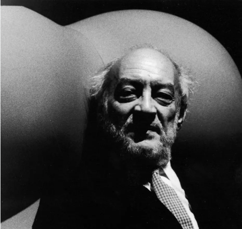 Portrait of Gaetano Pesce, Italian designer and architect of B&B Italia’s Serie Up armchair collection