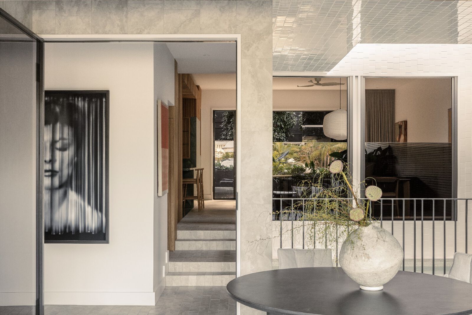 The Harcourt Street House in Brisbane | Lobby's view from the Living room