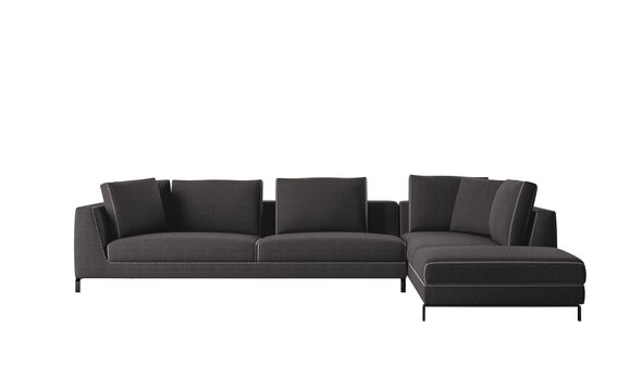Right sectional sofa - Anthracite Rattier