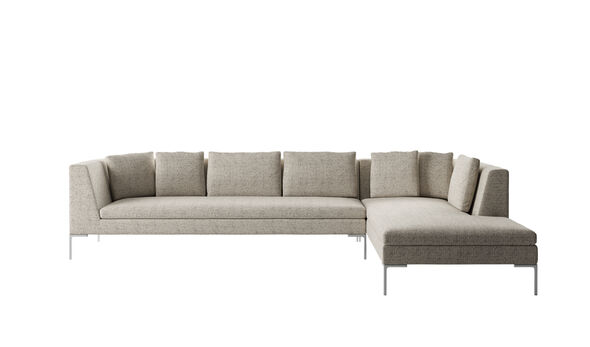 Right sectional sofa - Grey rattier