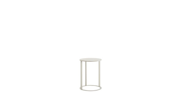 Side table - Chalk white painted metal