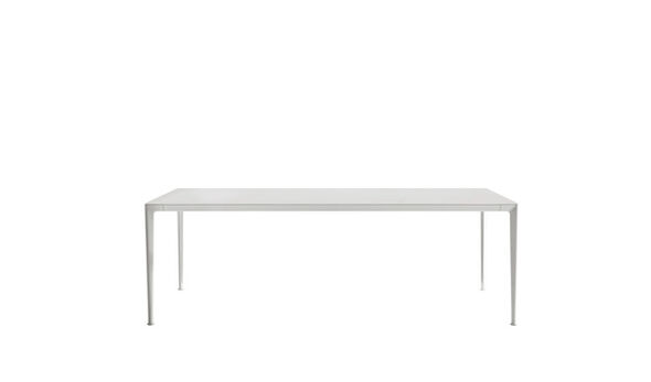 Tavolo da pranzo rettangolare cm 220 - Alluminio verniciato bianco