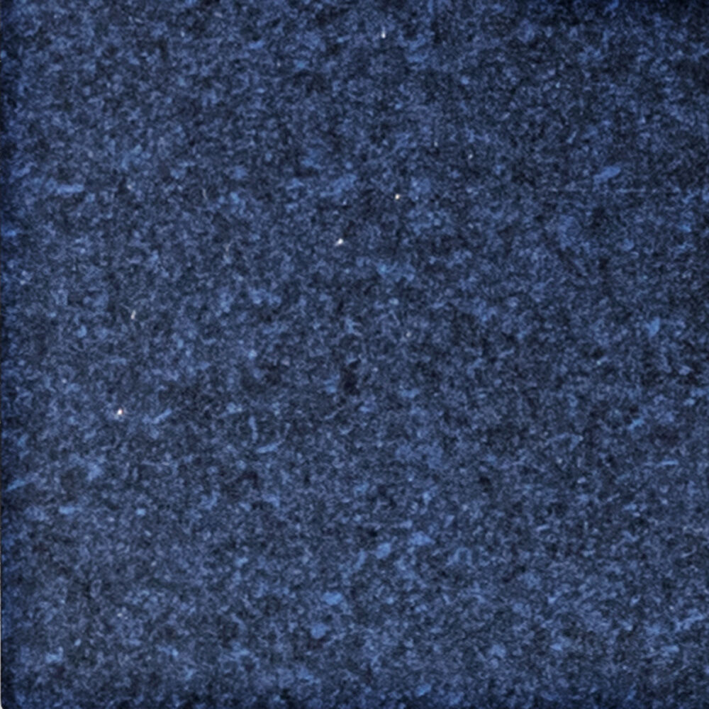Petite table Ø 62,5 cm - Pierre de lave émaillée bleu océan