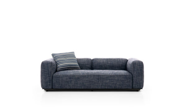Straight sofa - Blue rattier