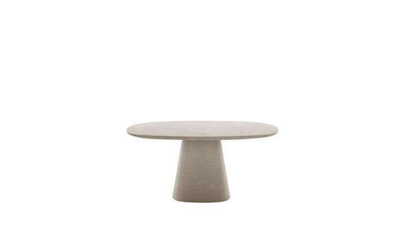 Square dining table - Grey cement