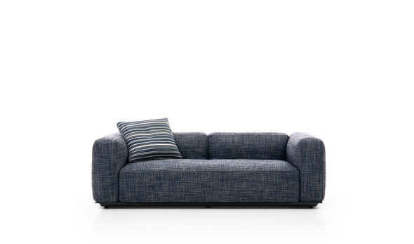 Straight sofa - Blue rattier