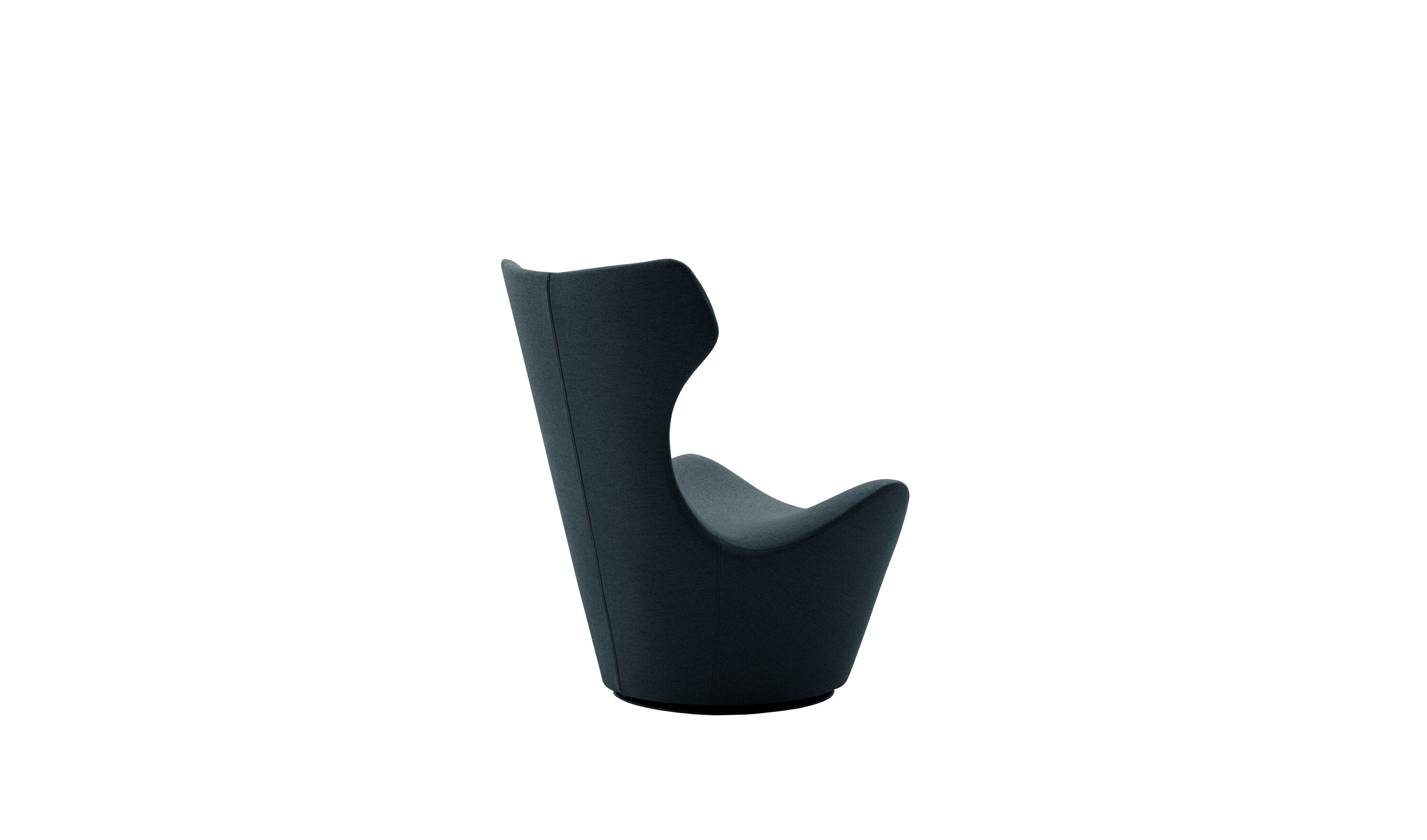 Papilio Armchair - Dark grey satin | B&B Italia Official Shop