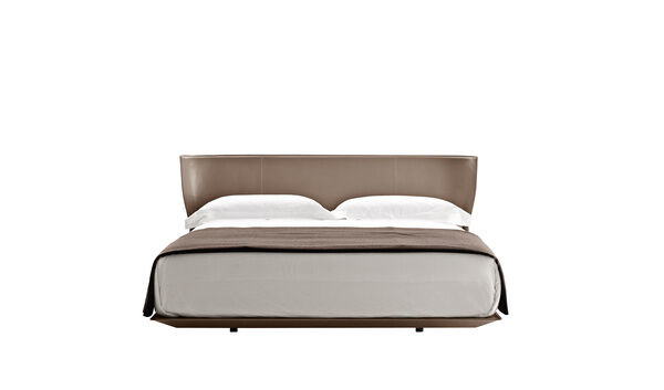 B&B Italiaライトグレー本皮革 クッション 2個セット Designer & Modern italian Grey Furniture | B&B Italia Official Shop