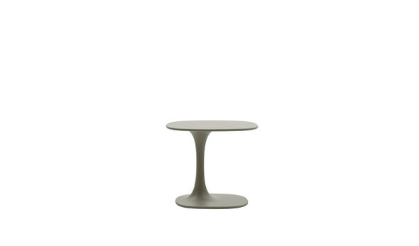 Side table - Greige satin polyurethane