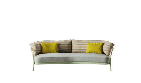 Sofa - Jacquard Turquoise/Rope