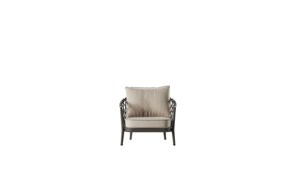 Armchair - Rattier Anthracite 