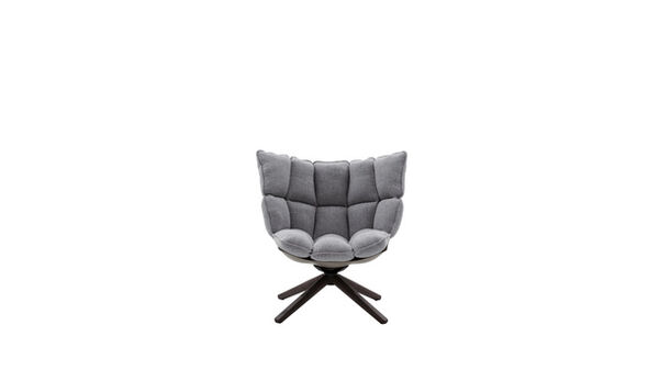 Low armchair - Light grey canvas