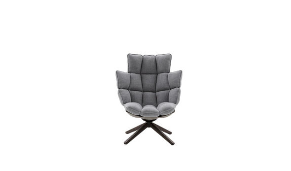 High armchair - Light grey canvas