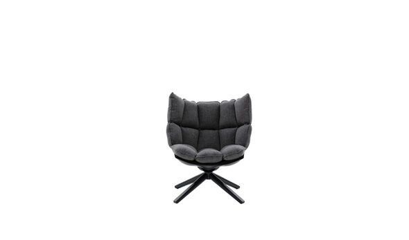 Low armchair - Anthracite rattier