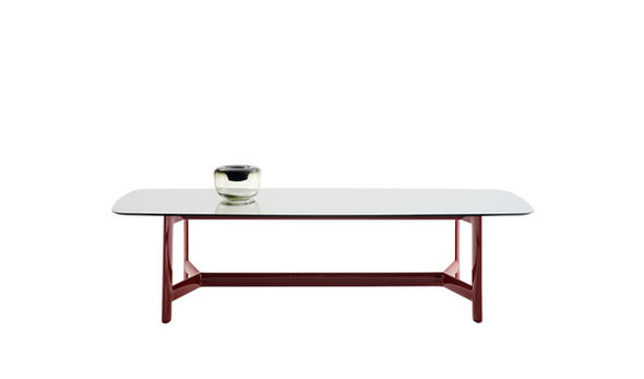 Rectangular dining table - Grey Mirror