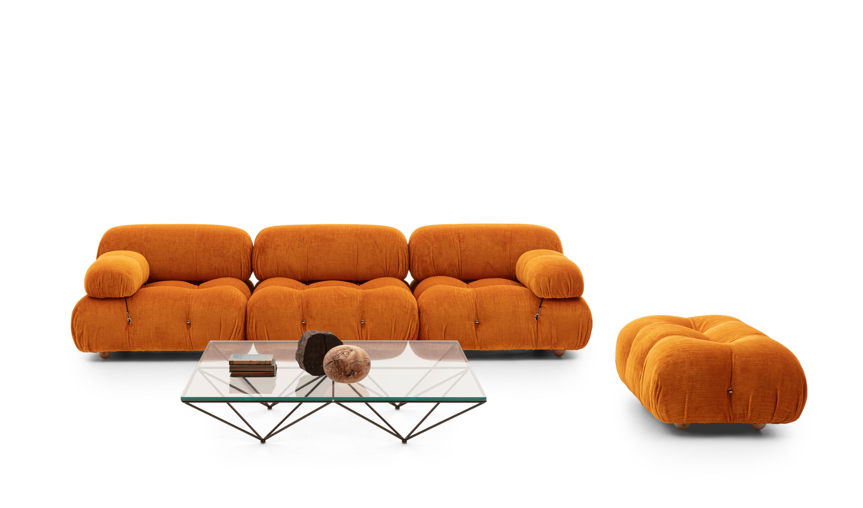 Alanda '18 Square coffee table - Transparent extra light glass