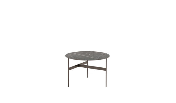 Petite table Ø 62 cm - Grès émaillé pierre grey
