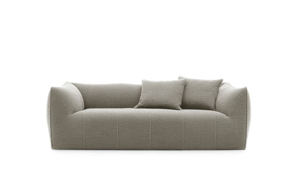 Three-seater sofa - Dove grey bouclè