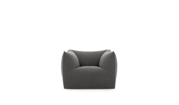 Armchair - Medium grey bouclè