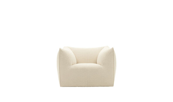 Armchair - White bouclè