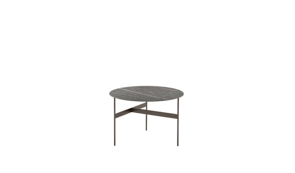 Tavolino Ø 62 cm - Gres porcellanato pietra grey