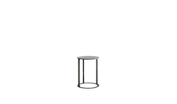 Side table - Bronzed nickel painted metal