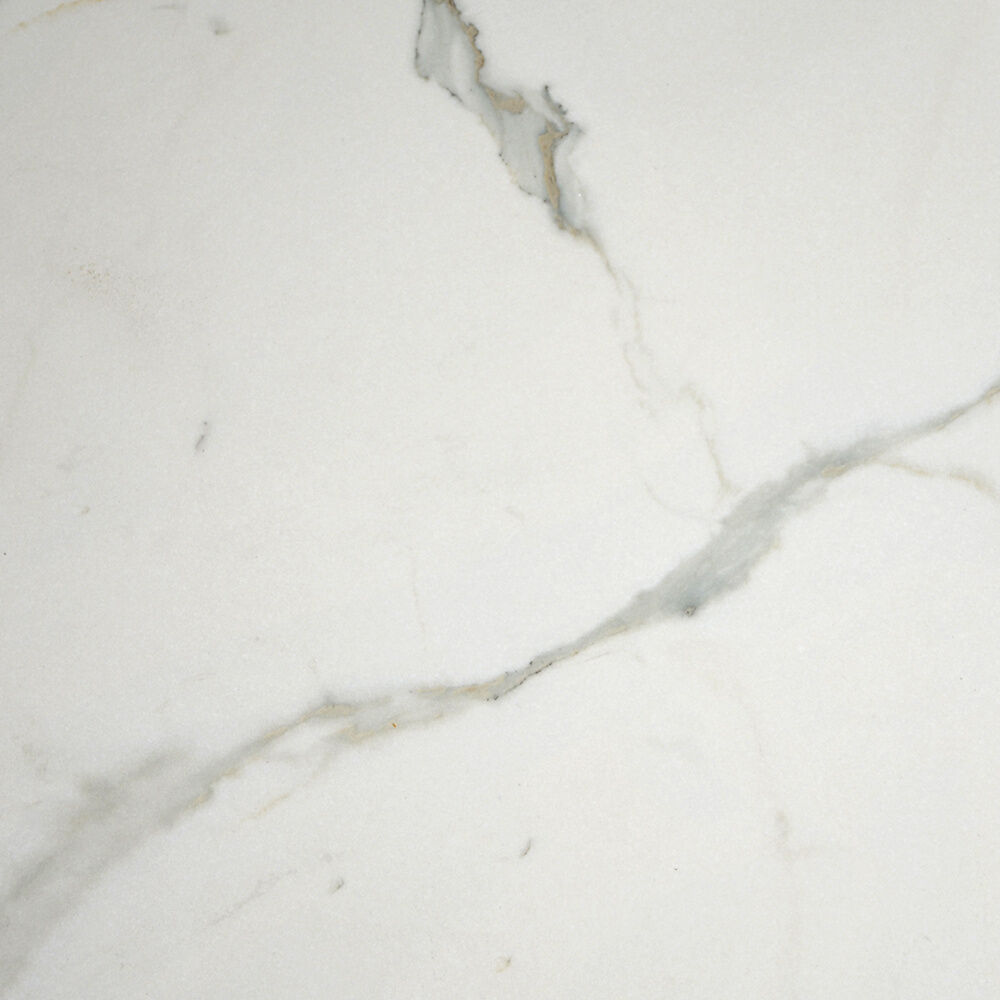 Petite table Ø 42 cm - Grès émaillé blanc