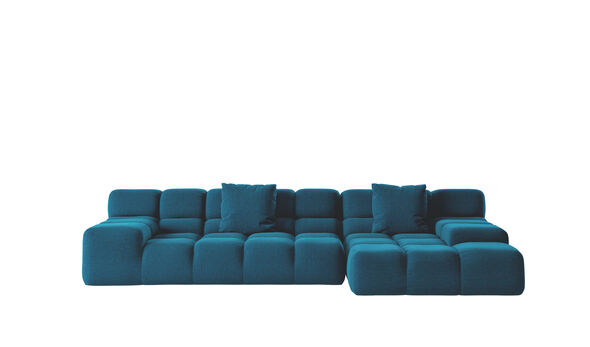 Right sectional sofa - Bluette bouclè