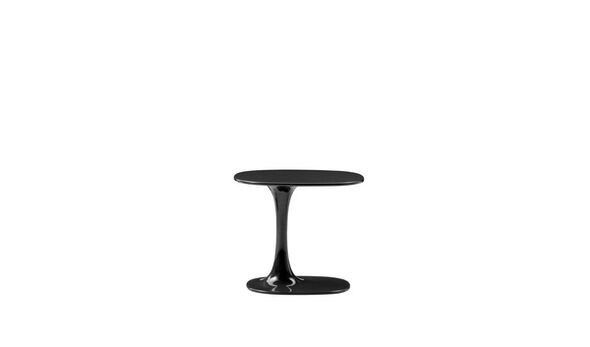 Side table - Black glossy polyurethane