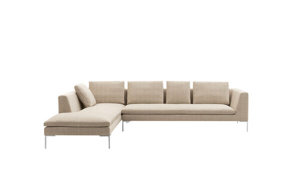 Left sectional sofa - Ecru chenille
