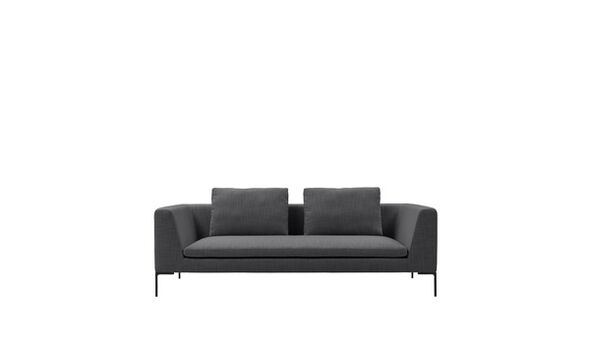 Straight sofa - Anthracite rattier