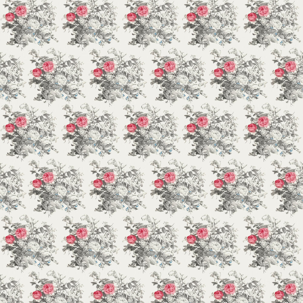 Sessel - Jacquard Blume / türkis rose