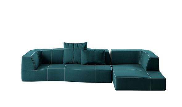 Right sectional sofa - Forest Green