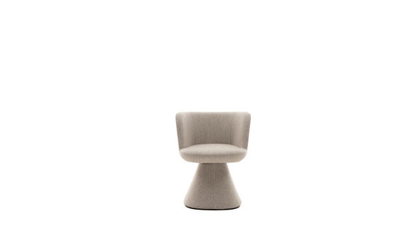 Swivel dining chair - Ecru rattier