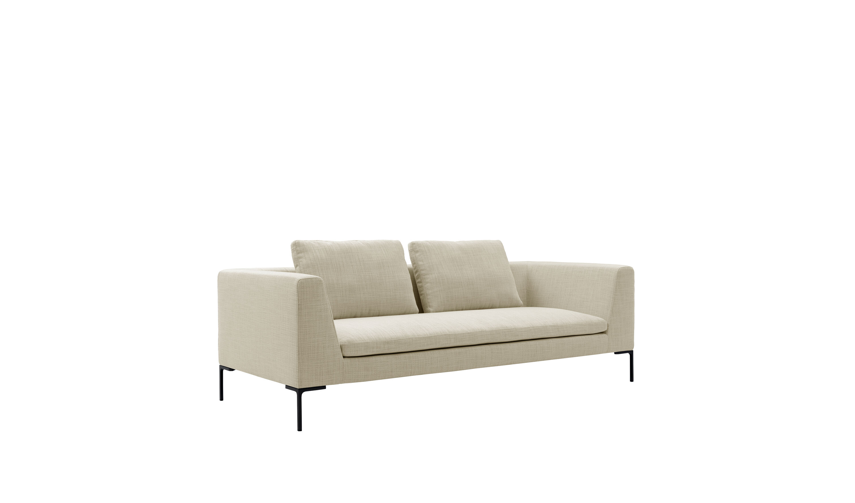 Charles Straight sofa - Ice rattier | B&B Italia Official Shop