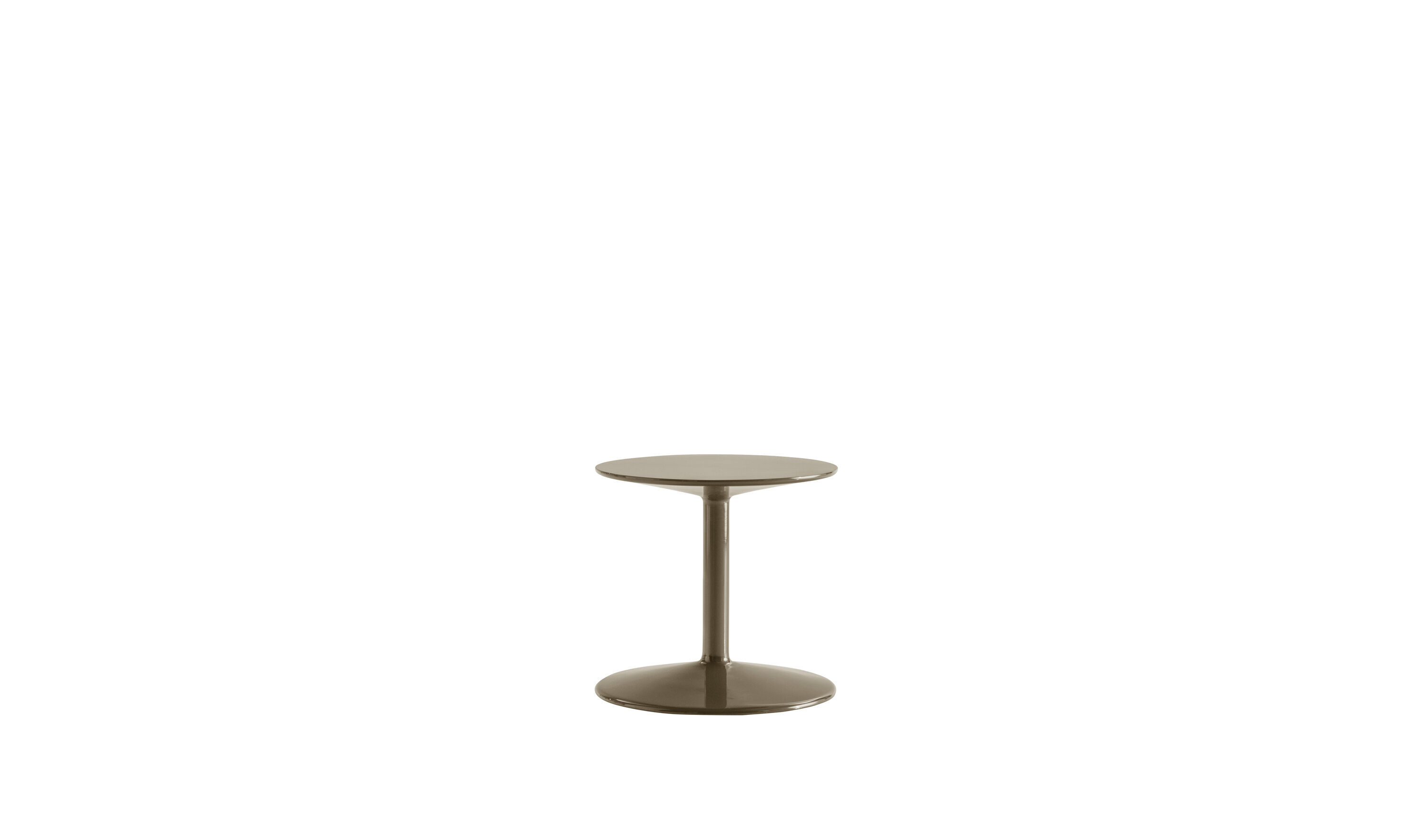 Spool Side table - Desert glossy polyurethane | B&B Italia