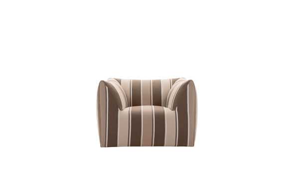 Armchair - Stripe sand jacquard