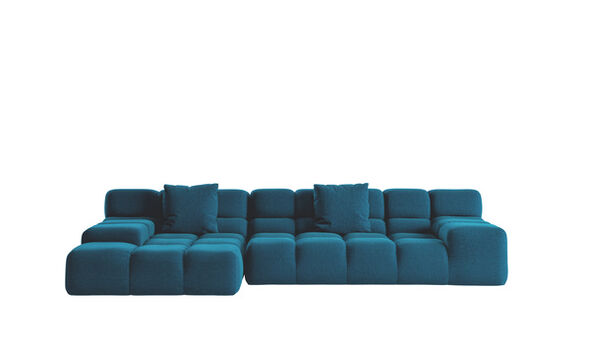 Left sectional sofa - Bluette bouclè