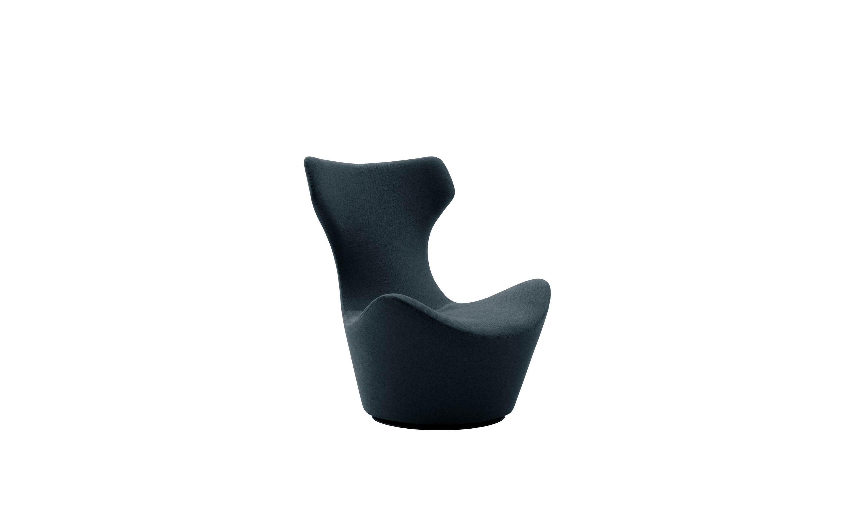 B&B 1人がけソファ　Grande Papilio Papilio Armchair - Dark grey satin | B&B Italia Official Shop