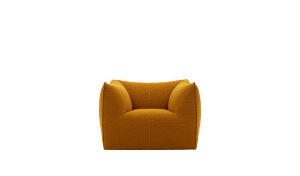Armchair - Ochre bouclé