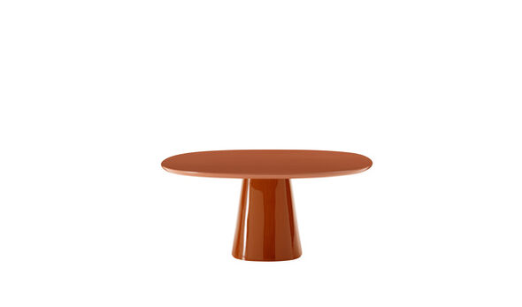 Square dining table - Glossy clay polyurethane