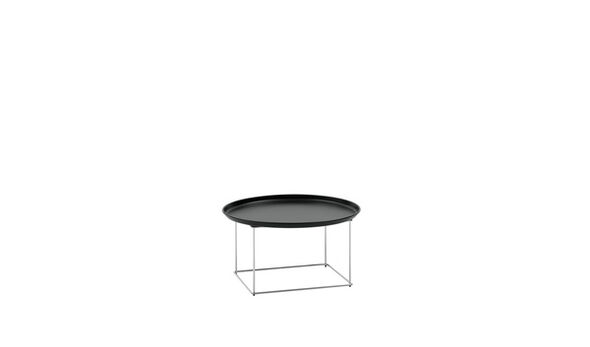 Tavolino Ø 62 cm - Metallo verniciato nero