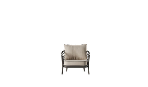 Armchair - Rattier Anthracite 