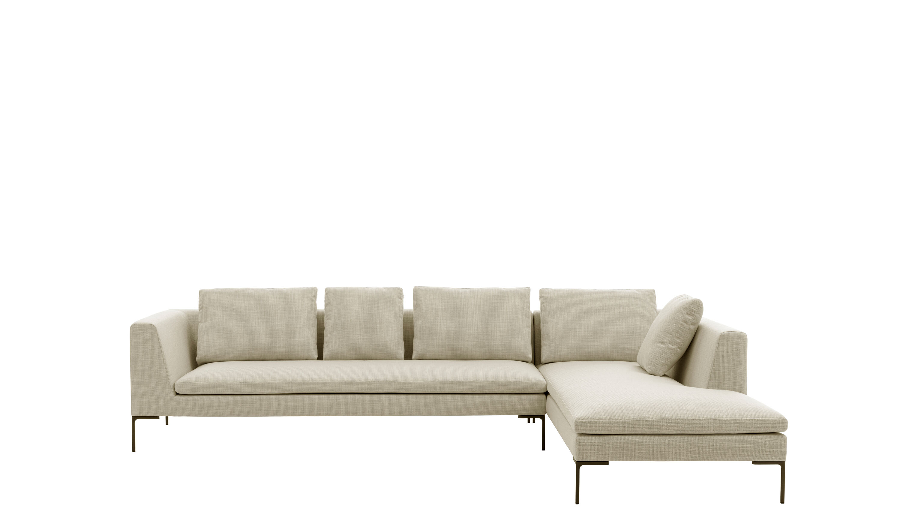 Charles Right sectional sofa - Ice rattier | B&B Italia Official Shop