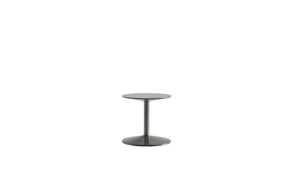 Side table - Greige glossy polyurethane