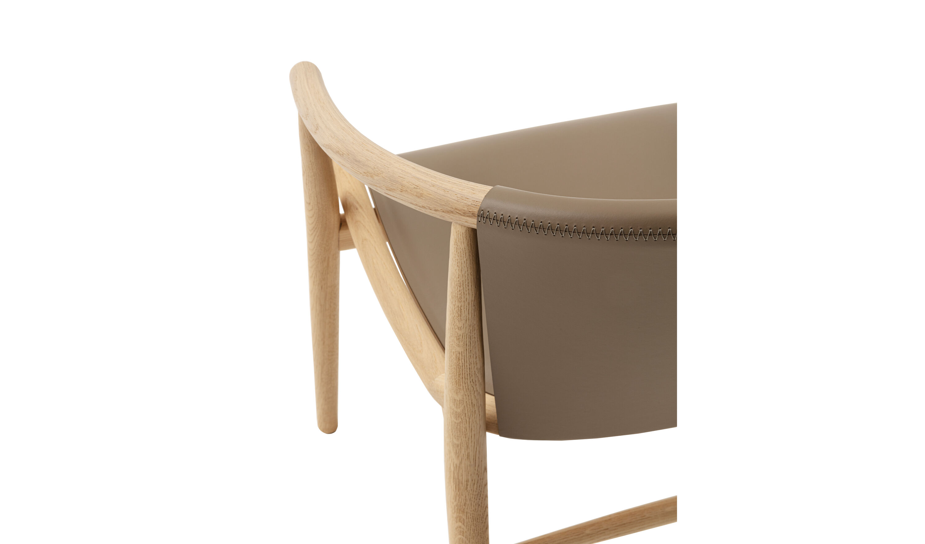 Jens Dining chair - Dove grey thick leather | B&B Italia Official Shop